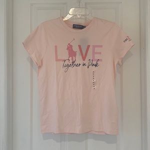 NWT Ralph Lauren Love Pink Tee